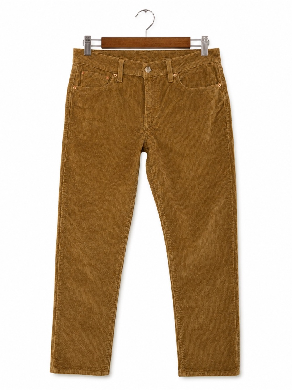 Levi’s Boyfriend Tapered Corduroy Pants Dark Camel Brown W30 L30